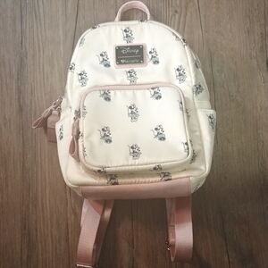 Loungefly Disney Cream and Pink Mini Backpack